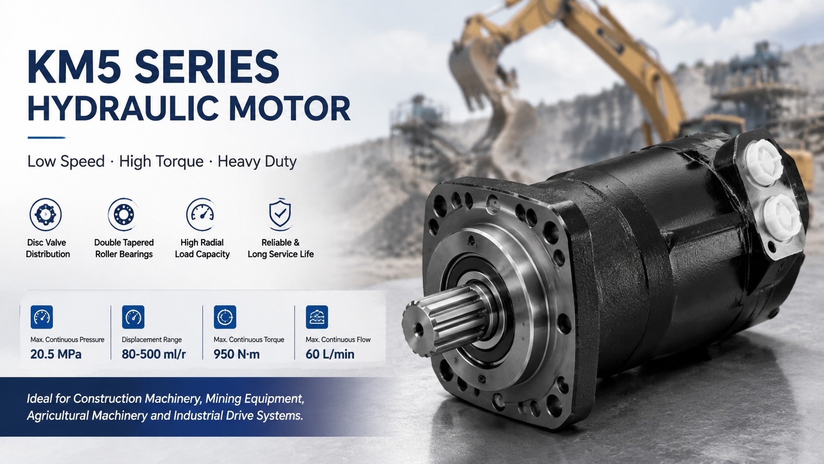 Blog perusahaan terbaru tentang Cara Memilih Motor Hidraulik LSHT untuk Aplikasi Industri Tugas Berat